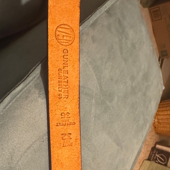 1791 GunLeather Men's Premium Brown Leather Belt pants size 32, gun belt size 36 - Picture 6 of 11